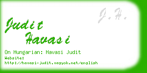 judit havasi business card